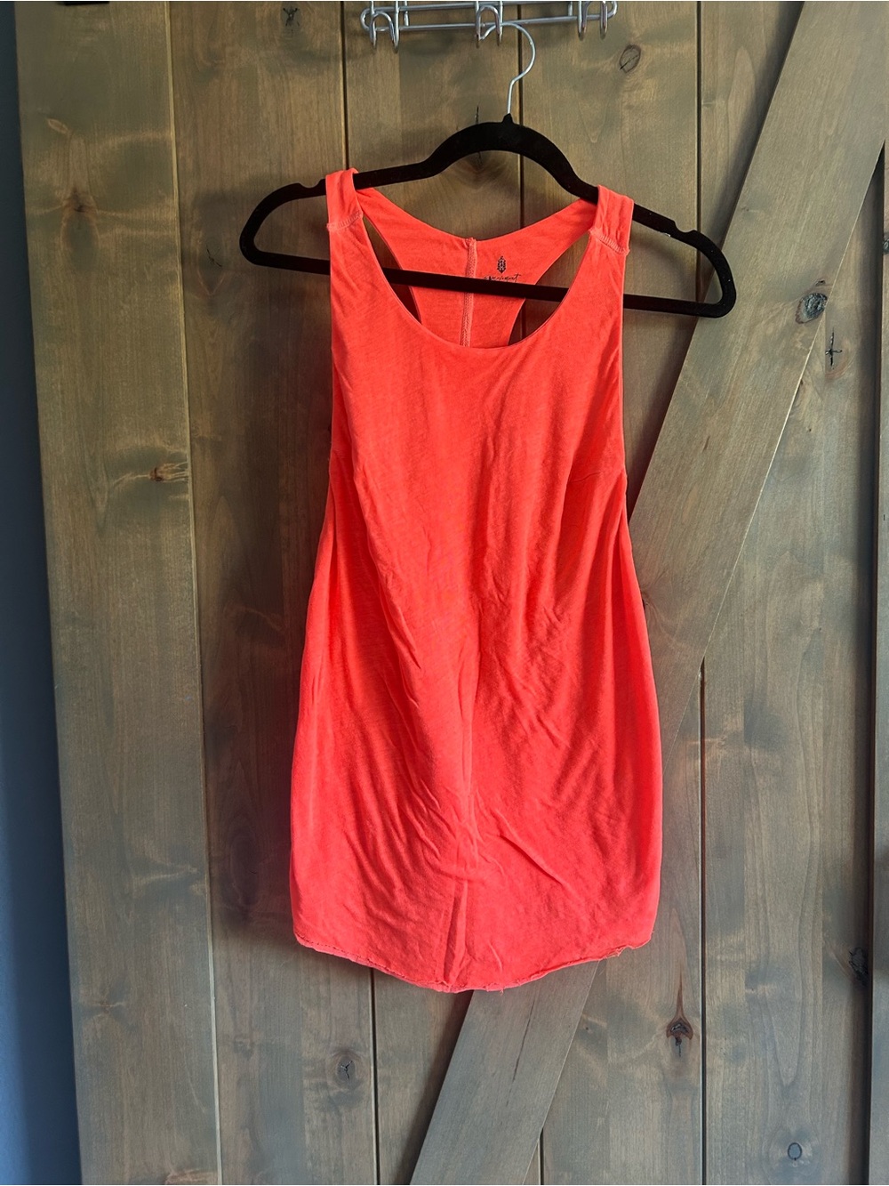 Free People Movement Scoop Neck Tank Top in Coral